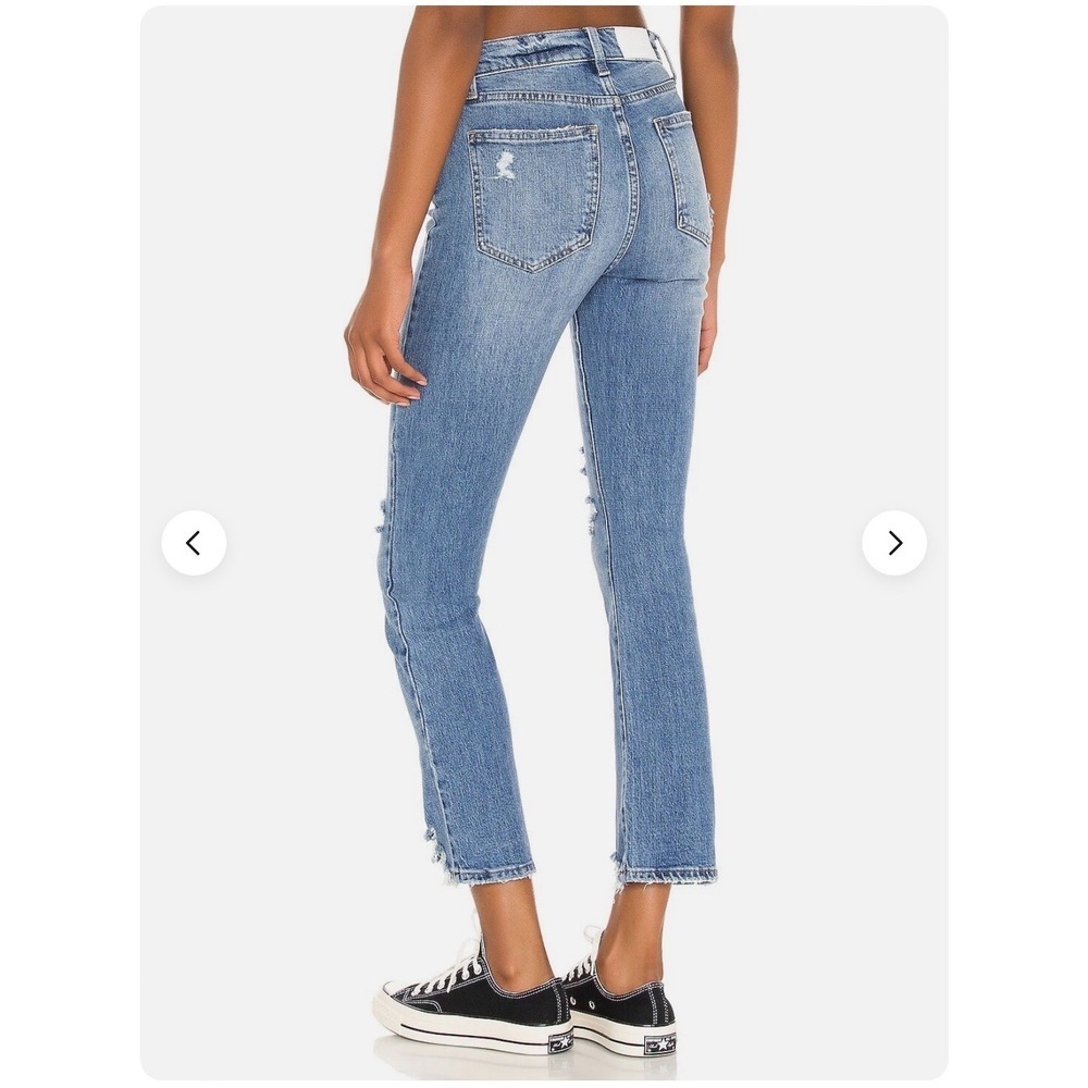 Pistola Lennon High Rise Crop Bootcut Jeans Distressed Denim Size 26 Y2K Indie - Picture 2 of 8
